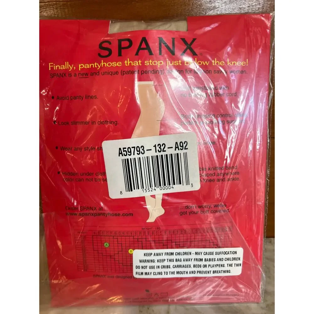 Spanx Footless Bodyshaping Pantyhose Nude D
